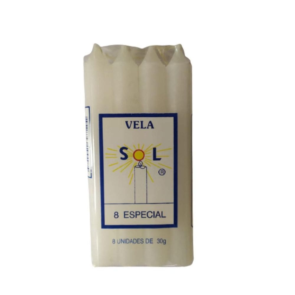 Vela Palito Branca N° 8 Especial - 30 G