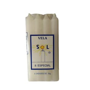 Vela Palito Branca N° 8 Especial - 30 G