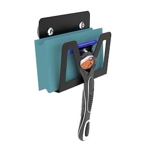 Suporte Para Lamina Barbear Porta Gilete Ventosa Preto Elg