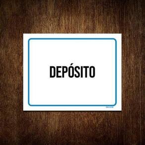 Kit 5 Placas Ambiente Sinalização Setor Depósito