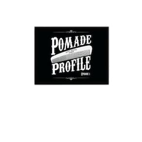 Quadro Decorativo Pomade Profile 34x23cm