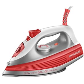 Ferro De Passar A Vapor Mondial Ceramic Turbo Luxx Red 1200W