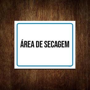 Placa Ambiente - Área De Secagem 27X35