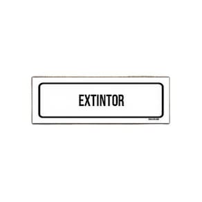 Placa De Sinalização Setor - Extintor  23X9