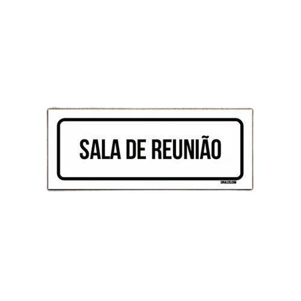 Placa Sinalização - Setor Sala De Reunião 23X9