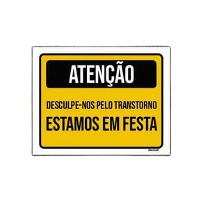 Kit 3 Placas Aniversário Criança Estamos Em Festa