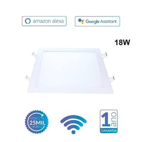 Painel Avant Neo Embutir Quadrado 22X22 18W Dimerizável Wifi