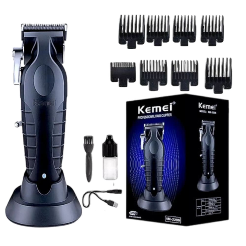 Máquina Cortar Cabelo Profissional 5w Sem Fio Kemei KM 2296