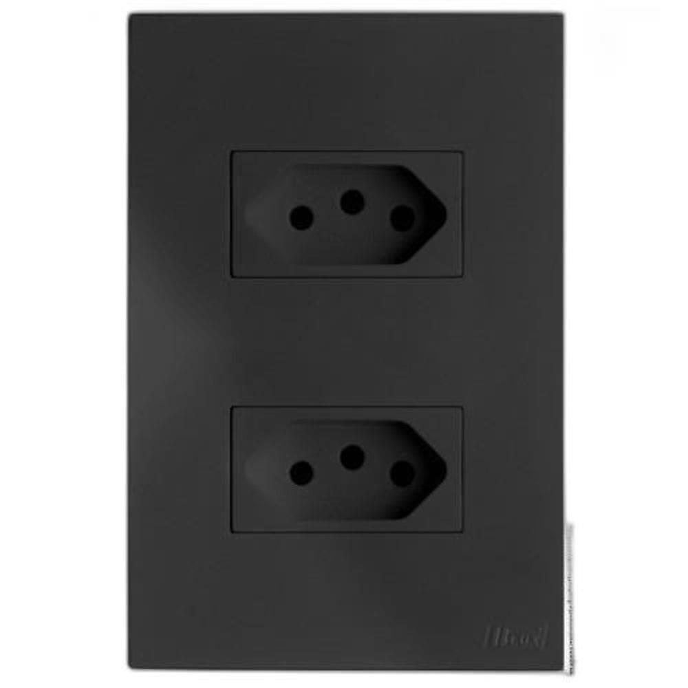 Kit Tomada Dupla 10A 4X2 Brs12170-3Gf