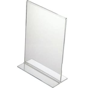 Display A4 T em Acrílico para Balcão ou Mesa 3 Peças