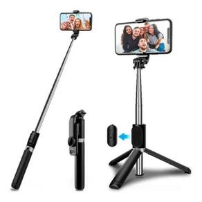 Bastão Pau Selfie Tripe Controle Bluetooth Retrátil Celular