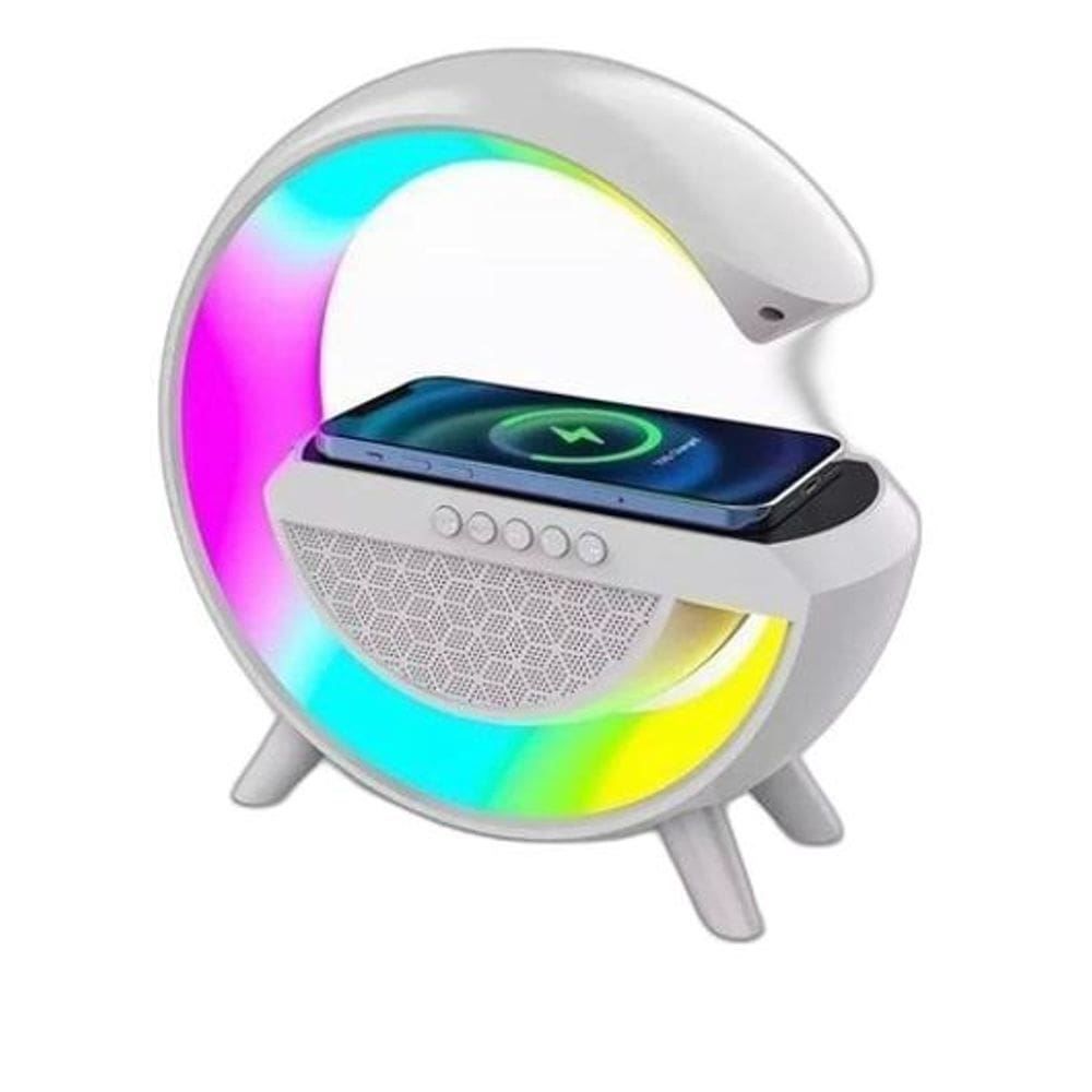Luminária Bluetooth Rgb Sem Fios Indução