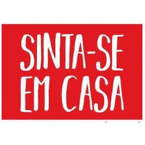 Kit 5 Placas Decorativa - Sinta-Se Em Casa Vermelha