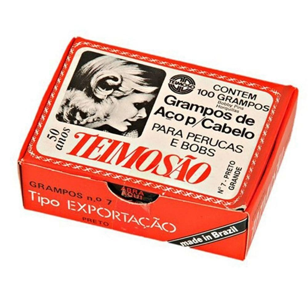 Grampo Para Cabelo - Preto - 100Un