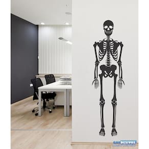 Adesivo de Parede Esqueleto 168x47 cm - Fácil Aplicação