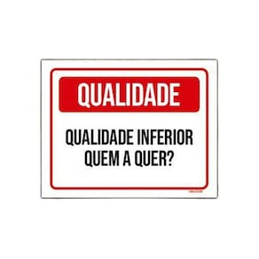 Kit 3 Placas Qualidade Inferior Quem A Quer