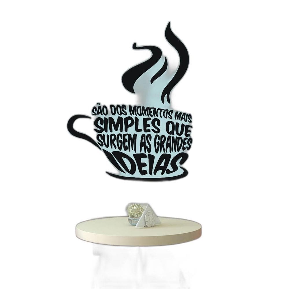Adesivo Decorativo De Parede Xícara Frases Momentos