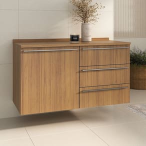 Balcão para Cozinha Fit 120cm com Tampo Larnaca