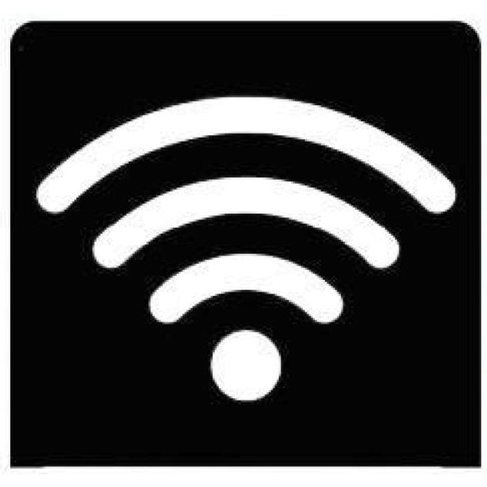 Kit 3 Placas Sinalização Wifi