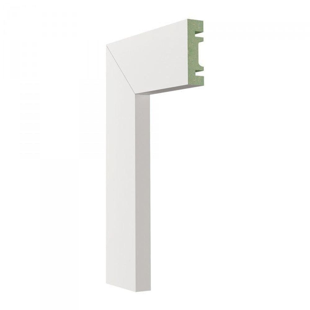 Kit com 40 Barras Guarnição Mdf 501 Moldufama 15mmx5cm Metro Linear 96m Branco