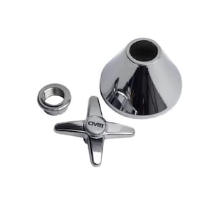 Kit 3 Acabamentos Metal C23 Registro 1/2 e 3/4 Universal Inox