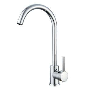 Torneira Inox Cozinha Bancada,bica Alta Monocomando Linha Inox Cromada Grascan Cromado