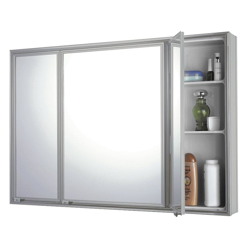Espelheira Trio Silver Sobrepor 86cm X 58,5cm X 11,0cm Silver