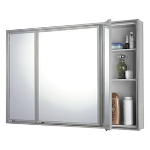 Espelheira Trio Silver Sobrepor 86cm X 58,5cm X 11,0cm Silver