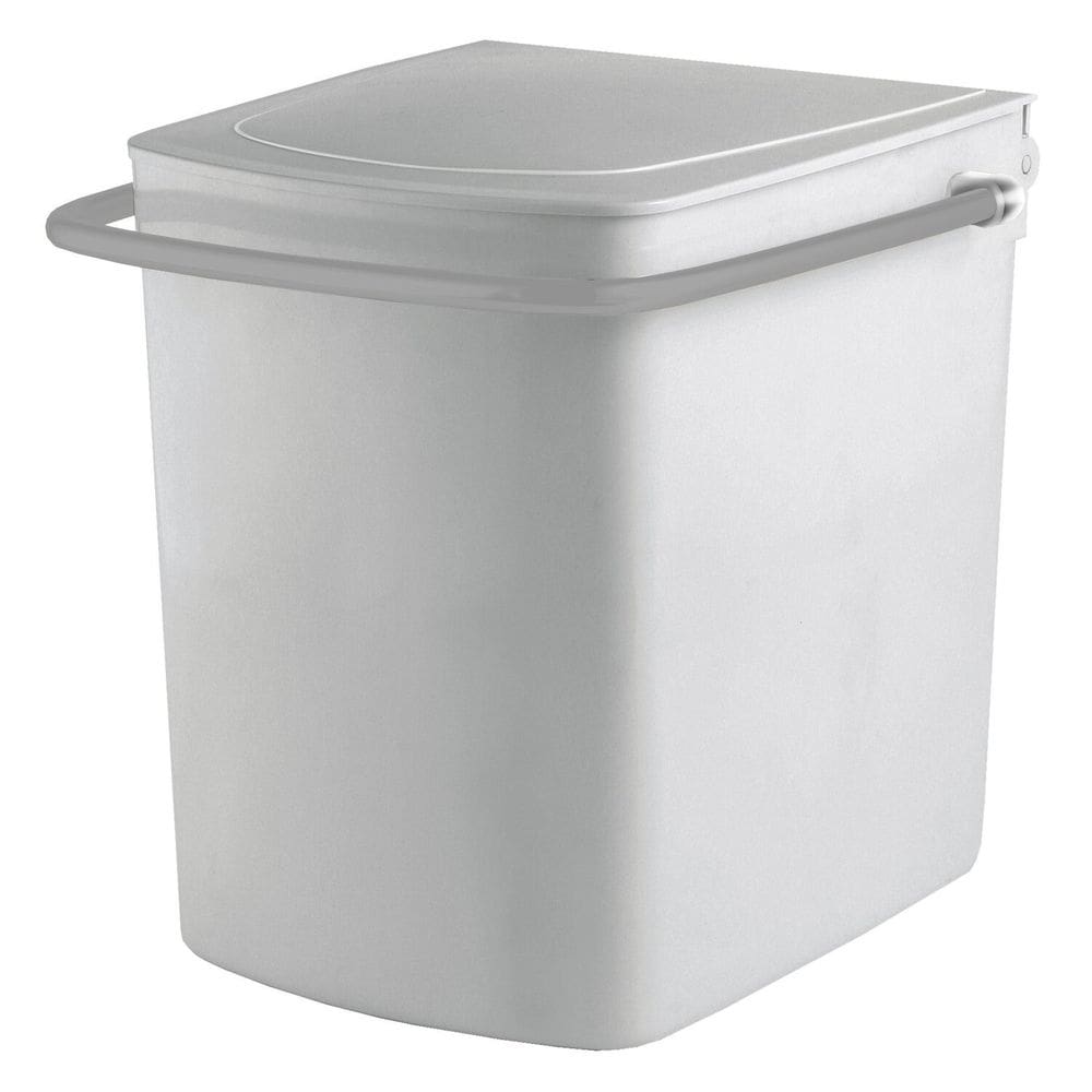 Lixeira para Banheiro com Alça Curta - 119 Silver
