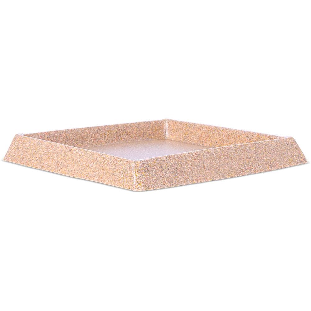 Prato para Vaso de Plantas Quadrado 21 Bege