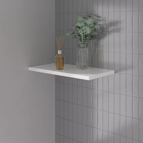 Prateleira de Mdf Fit 60 Cm com Suporte Branco
