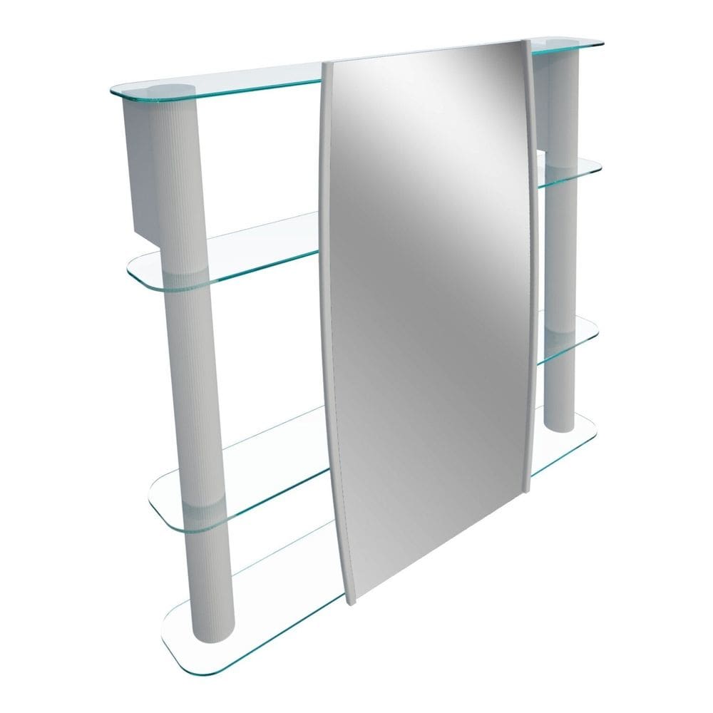 Espelheira Slip I Silver Sobrepor 64,0cm X 62,0cm X 11,5cm Silver