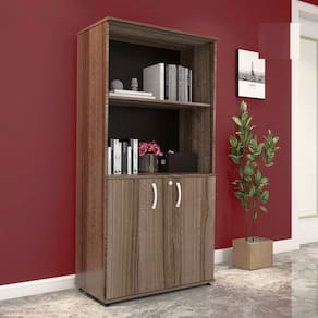 Armario Misto 02 Portas Pivotante Am1600mx-33 Walnut