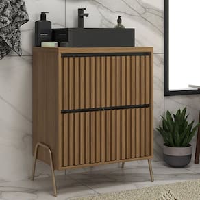 Gabinete de Banheiro 60cm com Cuba Ref 650 Itapuã/Portoro