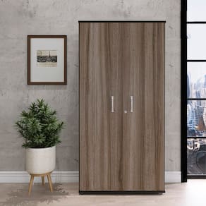 Armário Alto 02 Portas Pivotante Aa1600mx-31 Preto/Walnut