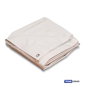 Lona multiuso Impermeável 2x2 310 Branca S/Ilhos- Primelonas SK