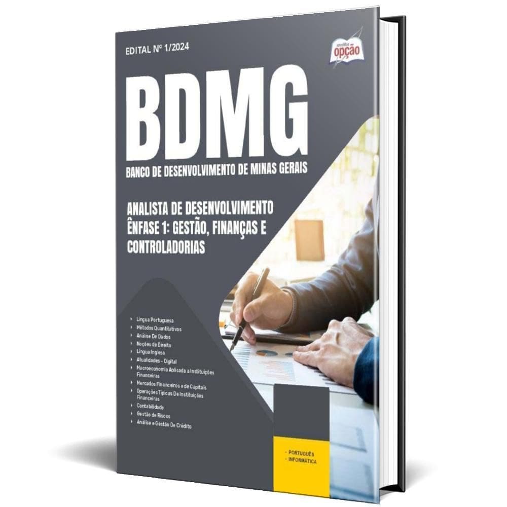 Apostila Bdmg 2024 Analista Desenvolvimento Ênfase 1: