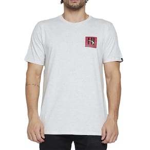Camiseta Quiksilver Hi Tapa Box SM25 Masculina Cinza Claro