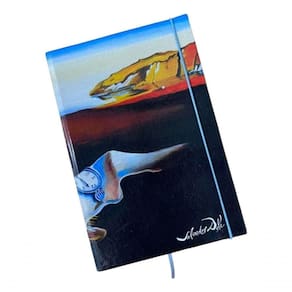 Caderno Sketchbook Grande Capa Obras De Arte 21x14cm Miolo Sem Linha Obra Da Capa A Persistência Da Memória