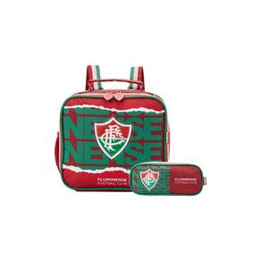 Kit Escolar Lancheira Térmica + Estojo Triplo Fluminense