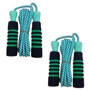 2 Corda De Pular Funcional Treino Cross Fitness Jump Verde