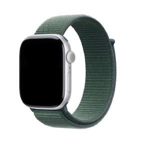 Pulseira Nylon Loop Para Watch 44/45/46Mm - Verde-Lago