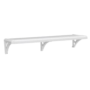 Prateleira Plástica Astra Multiuso com Suporte 40x20x2,5cm