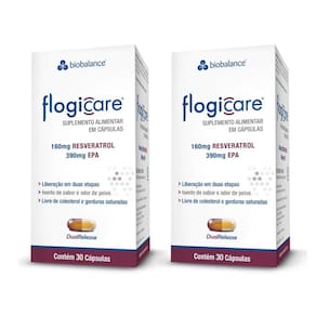 Kit 2 Flogicare Resveratrol Epa 30 Cáps Biobalance