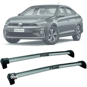 Rack Teto Aluminio Prime VW Virtus 2024 até 26 Prata PR098