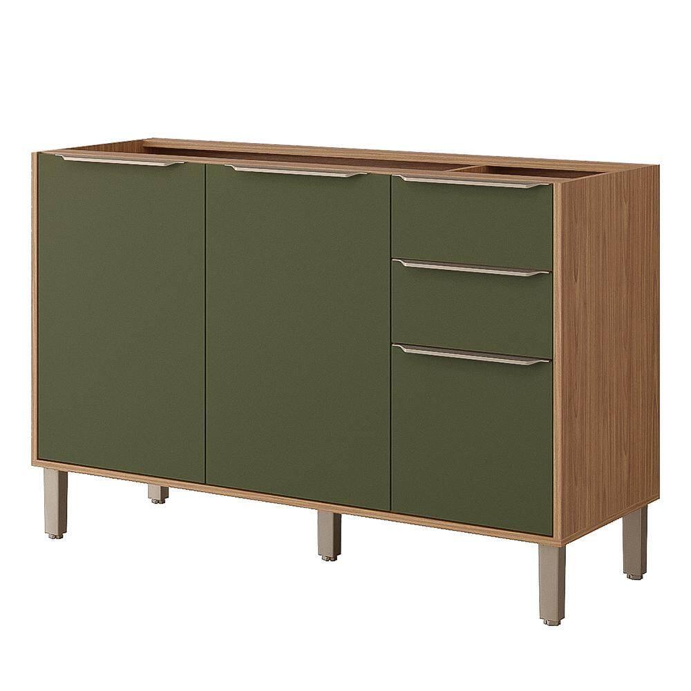 Balcão de Cozinha Divina Esplêndida 120cm sem Tampo - MGM - Verde
