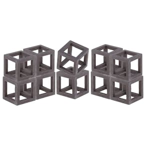Enfeite Aquario 10 Cubos Decoração Abrigo Camarões Peixes