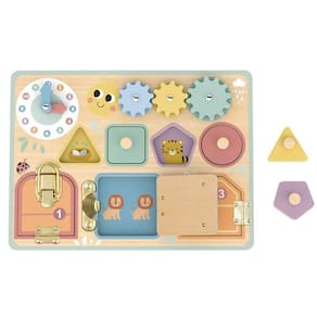 Brinquedo Didático Quadro De Atividades Em Mdf Tooky Toy