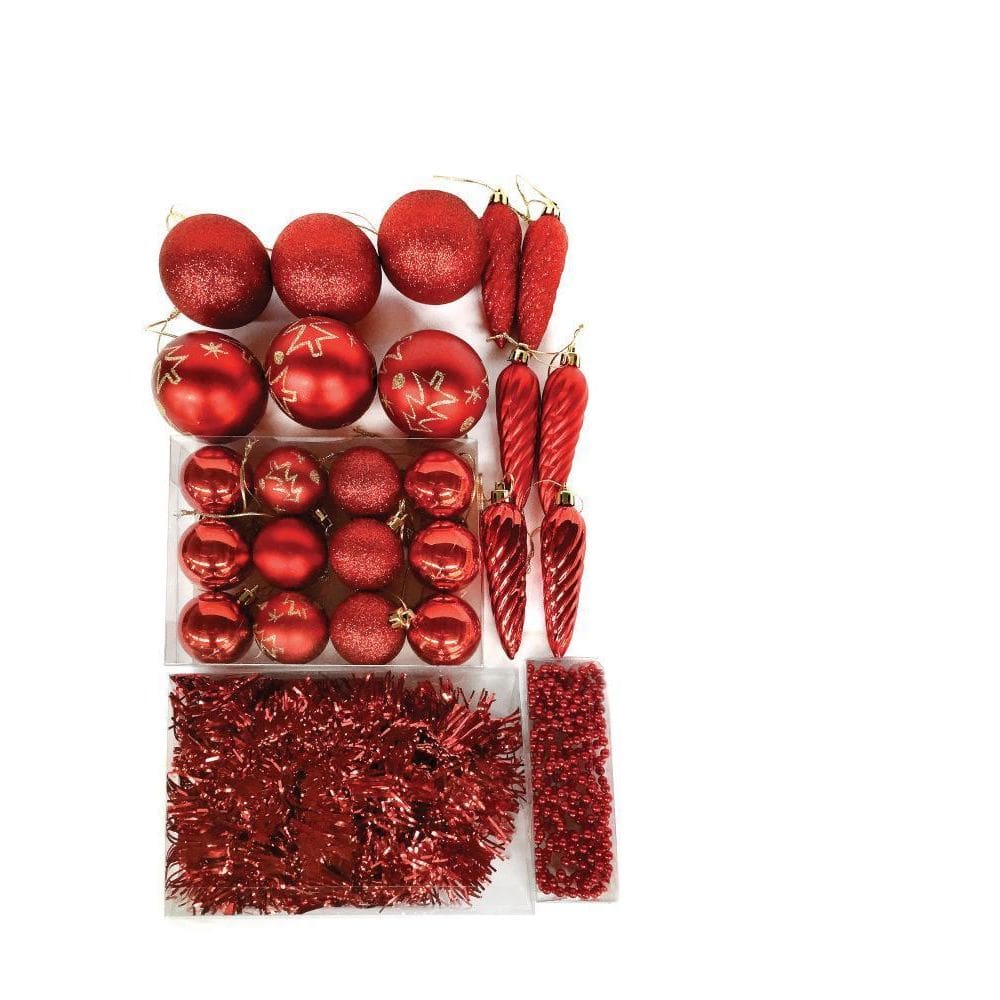 Kit Bolas De Enfeites Festão Tubo 26Peças