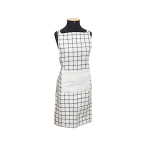 Avental de Cozinha Chess Branco e Preto TCDO001BR - Hauskraft
